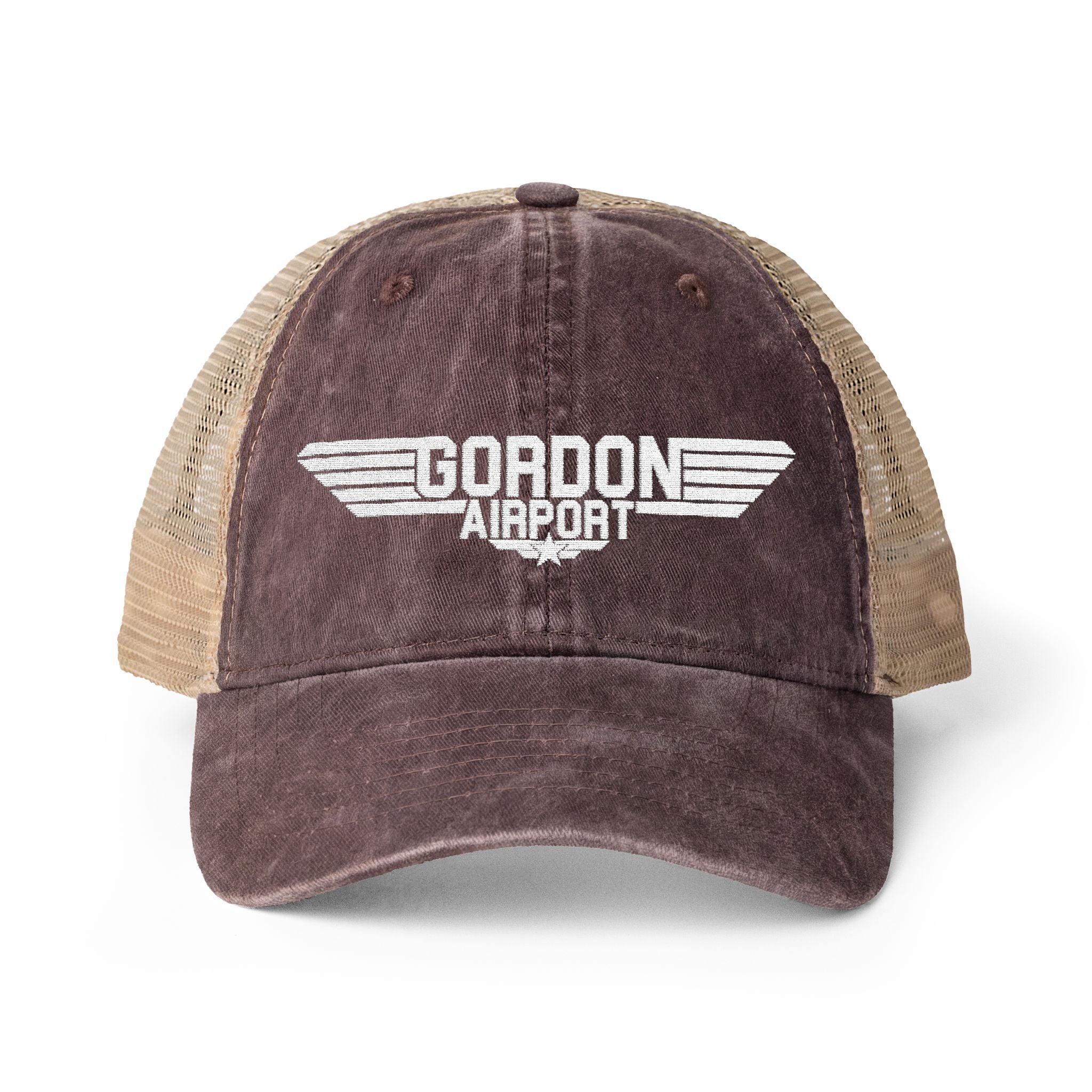 Women's PONY TAIL Gordon Airport Embroidered Hat