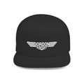 Flat Bill Snapback — "Gordon Airport" Embroidered Cap