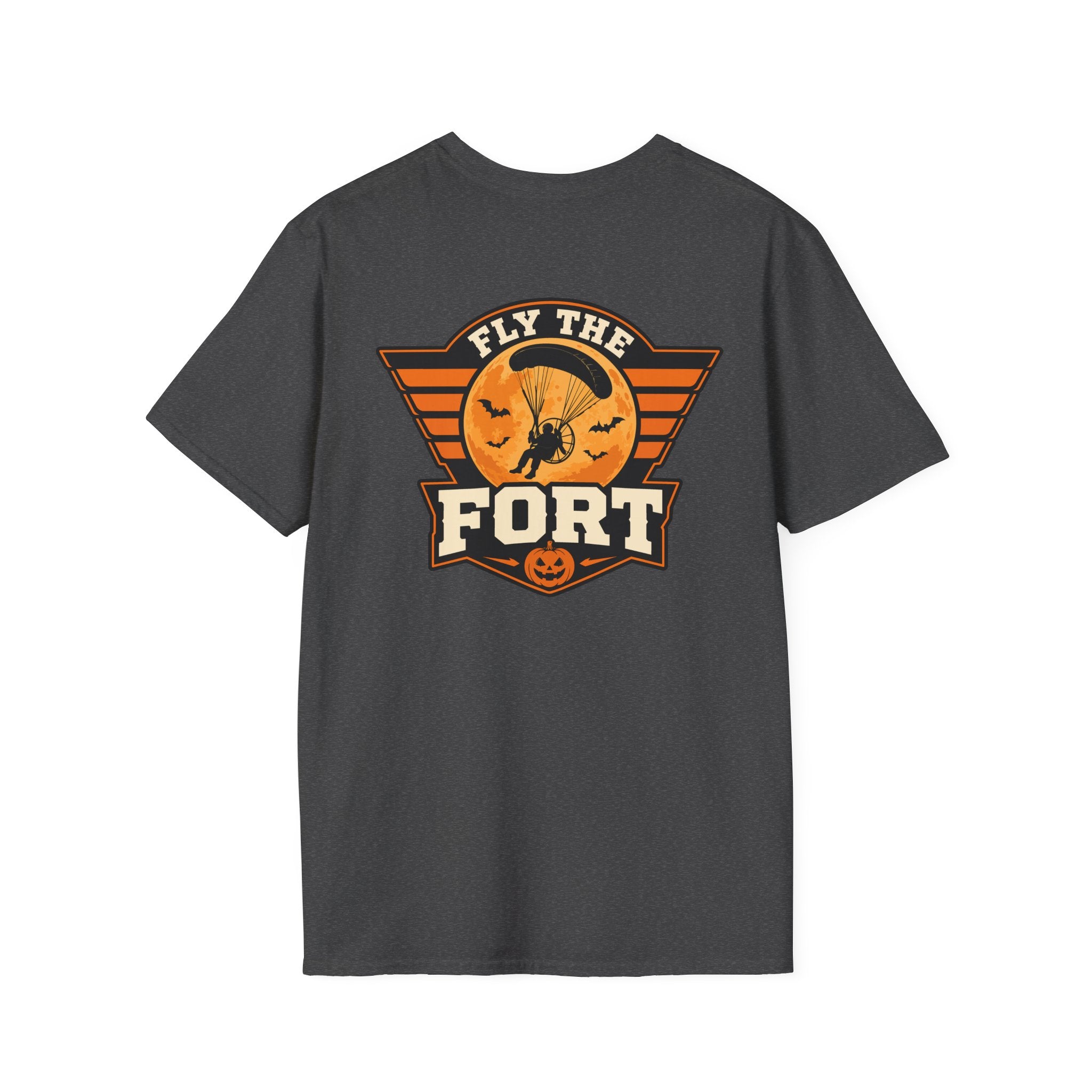 FLY THE FORT Halloween Paramotor Pilot Softstyle T-Shirt