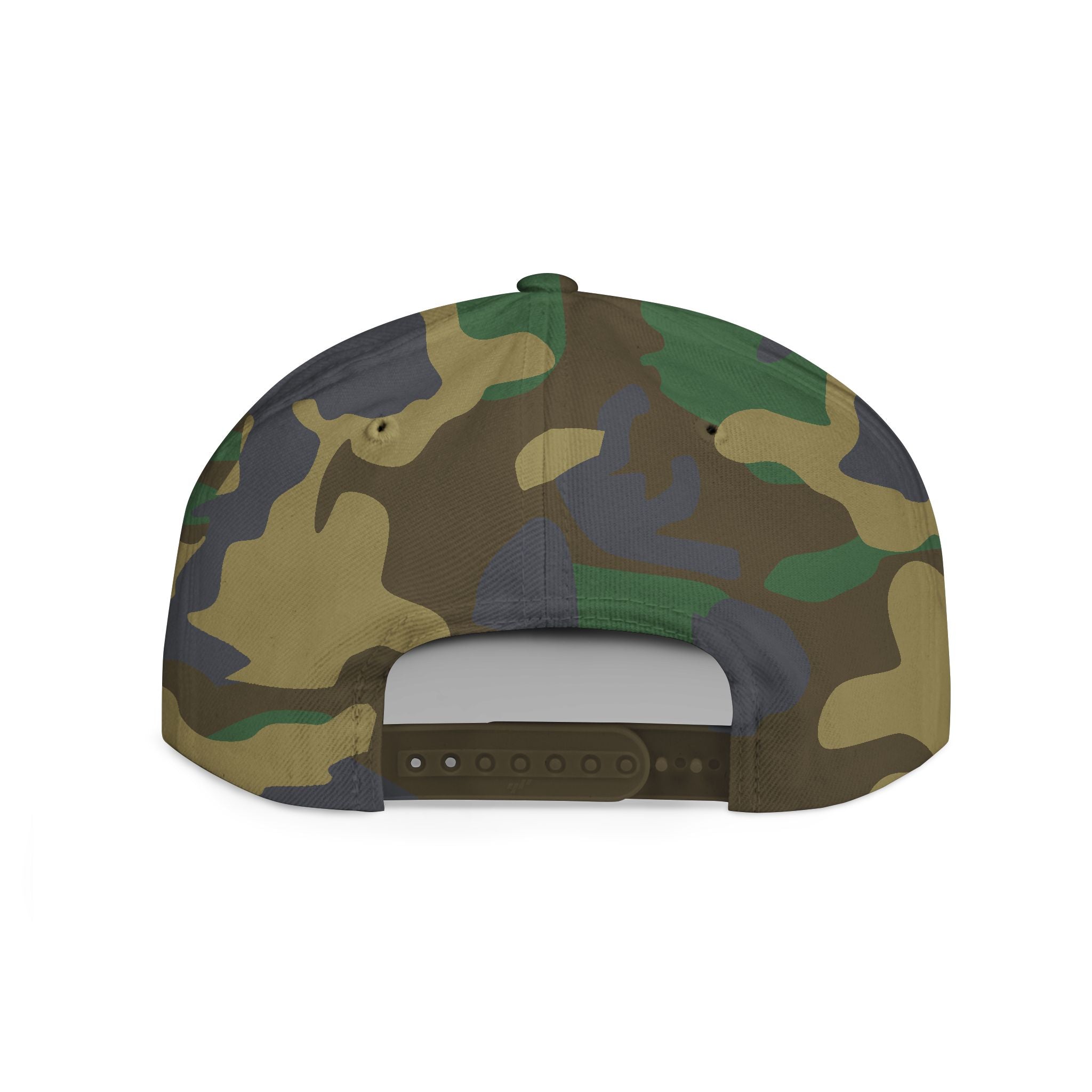 Flat Bill Snapback — "Gordon Airport" Embroidered Cap