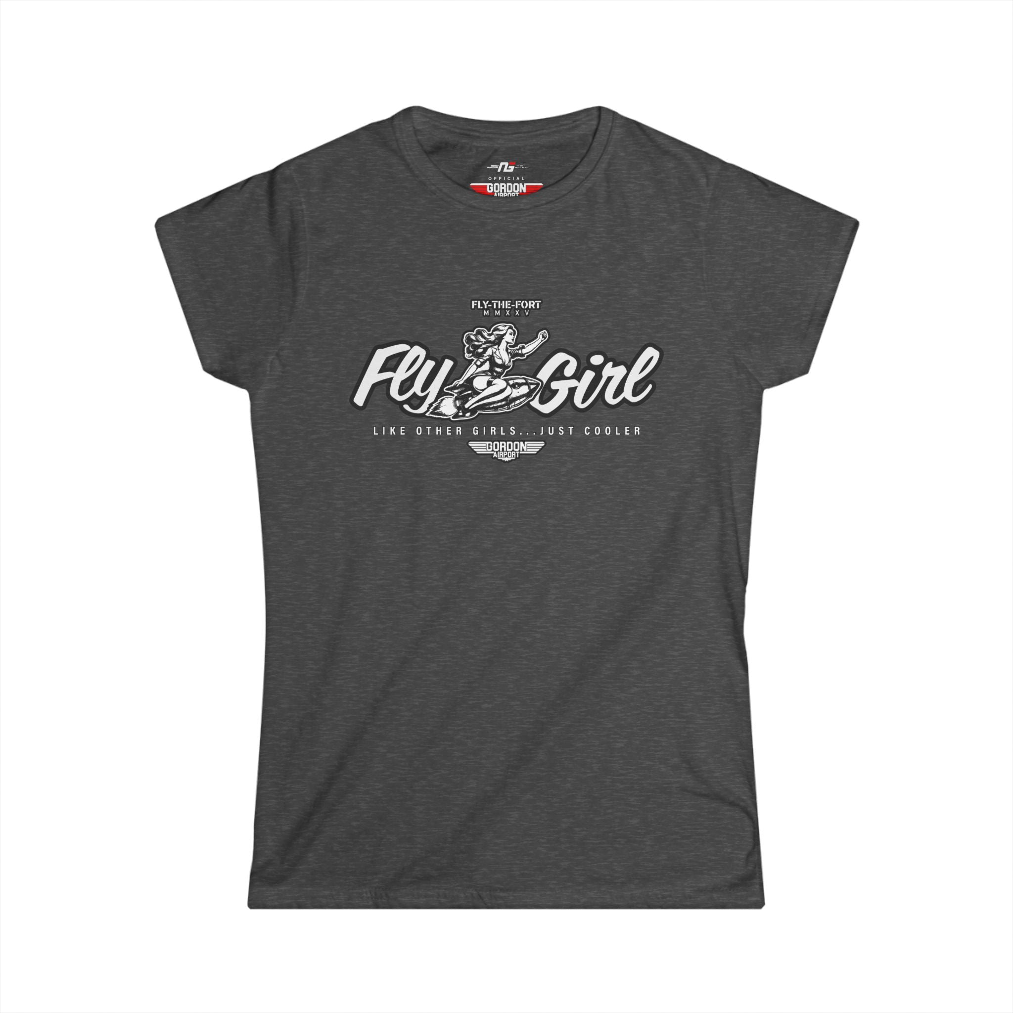 Women's "FLY GIRL" FLY THE FORT Paramotor Soft T-Shirt