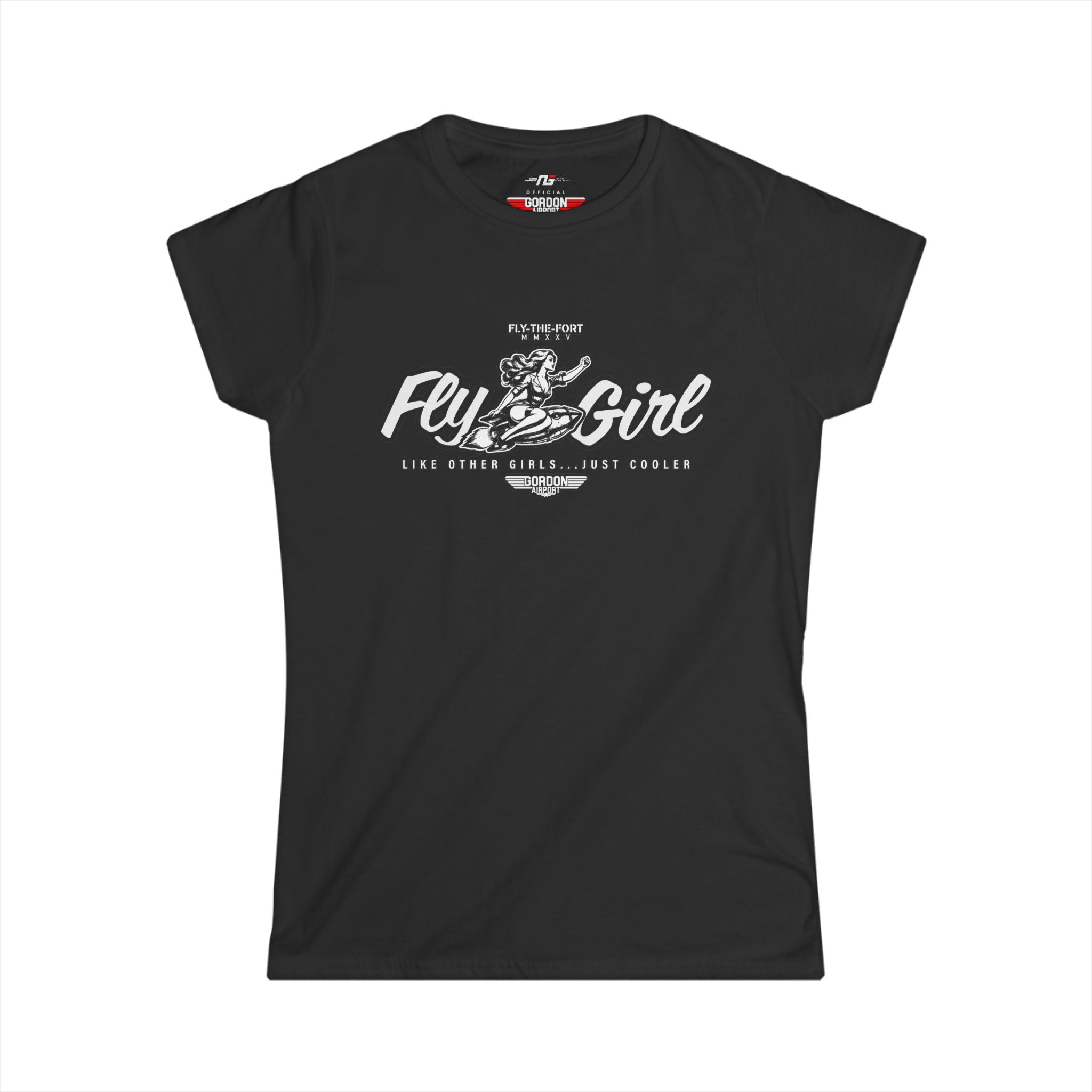 Women's "FLY GIRL" FLY THE FORT Paramotor Soft T-Shirt