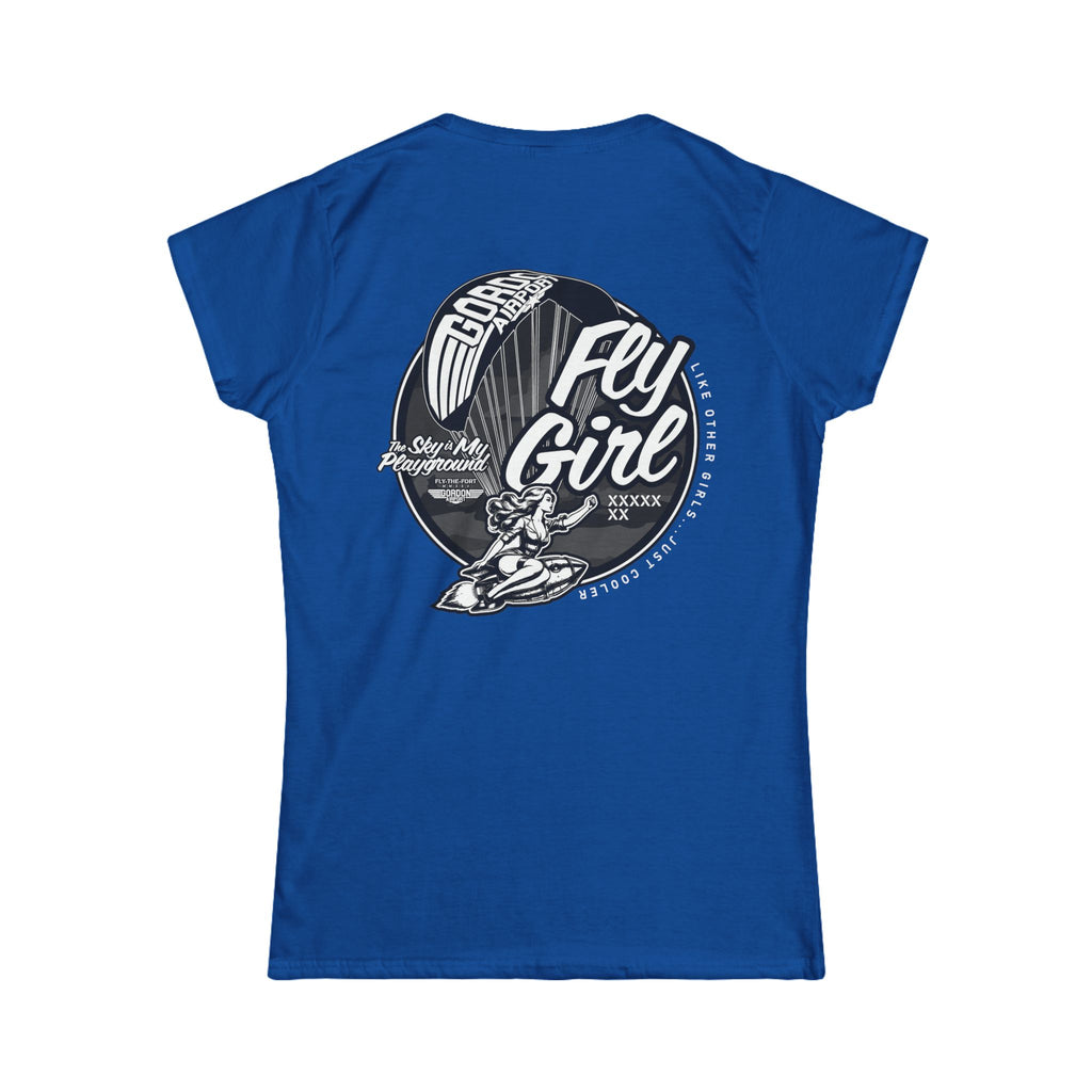 Women's "FLY GIRL" FLY THE FORT Paramotor Soft T-Shirt