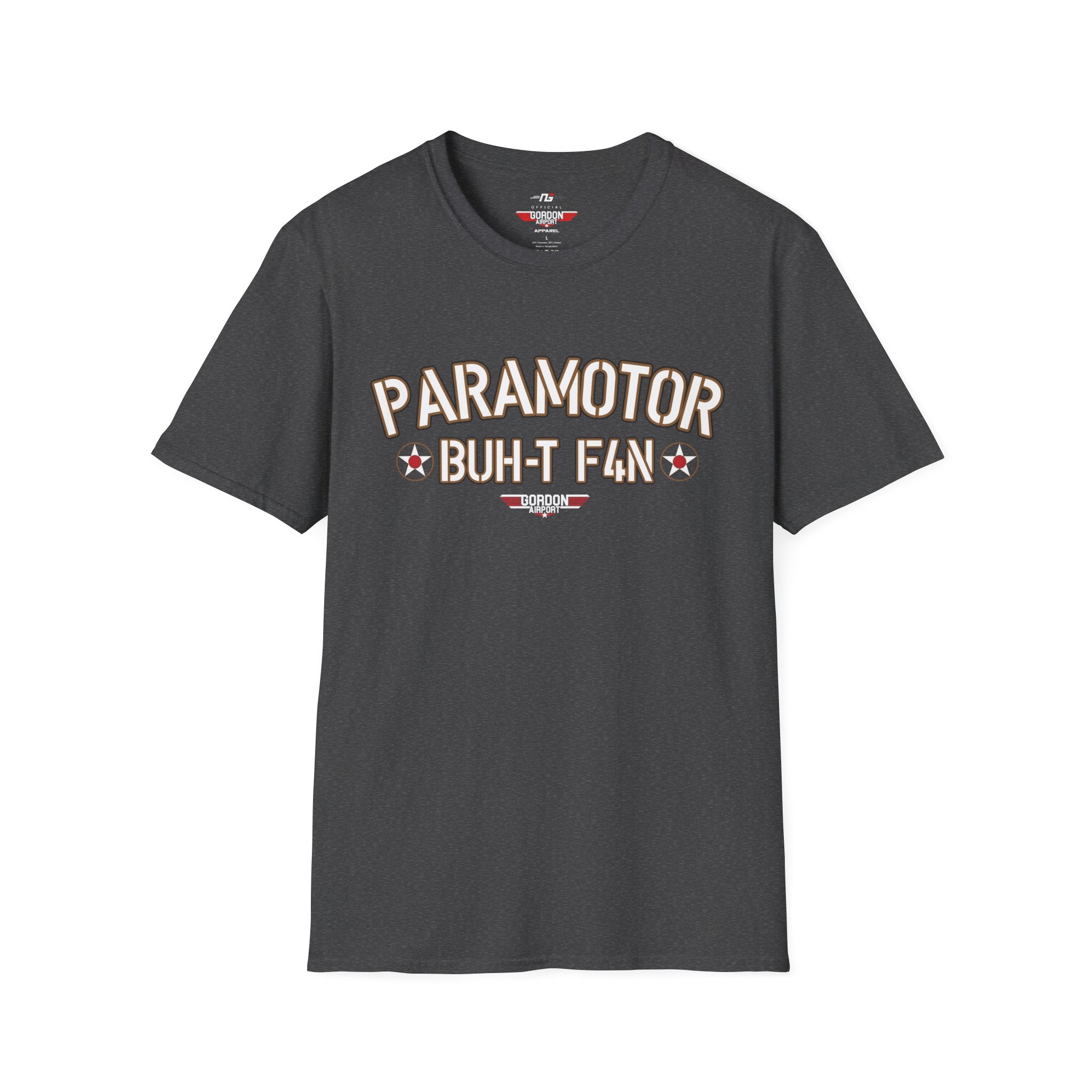 BUH-T F4N (Butt Fan) Paramotor Pilot Softstyle T-Shirt