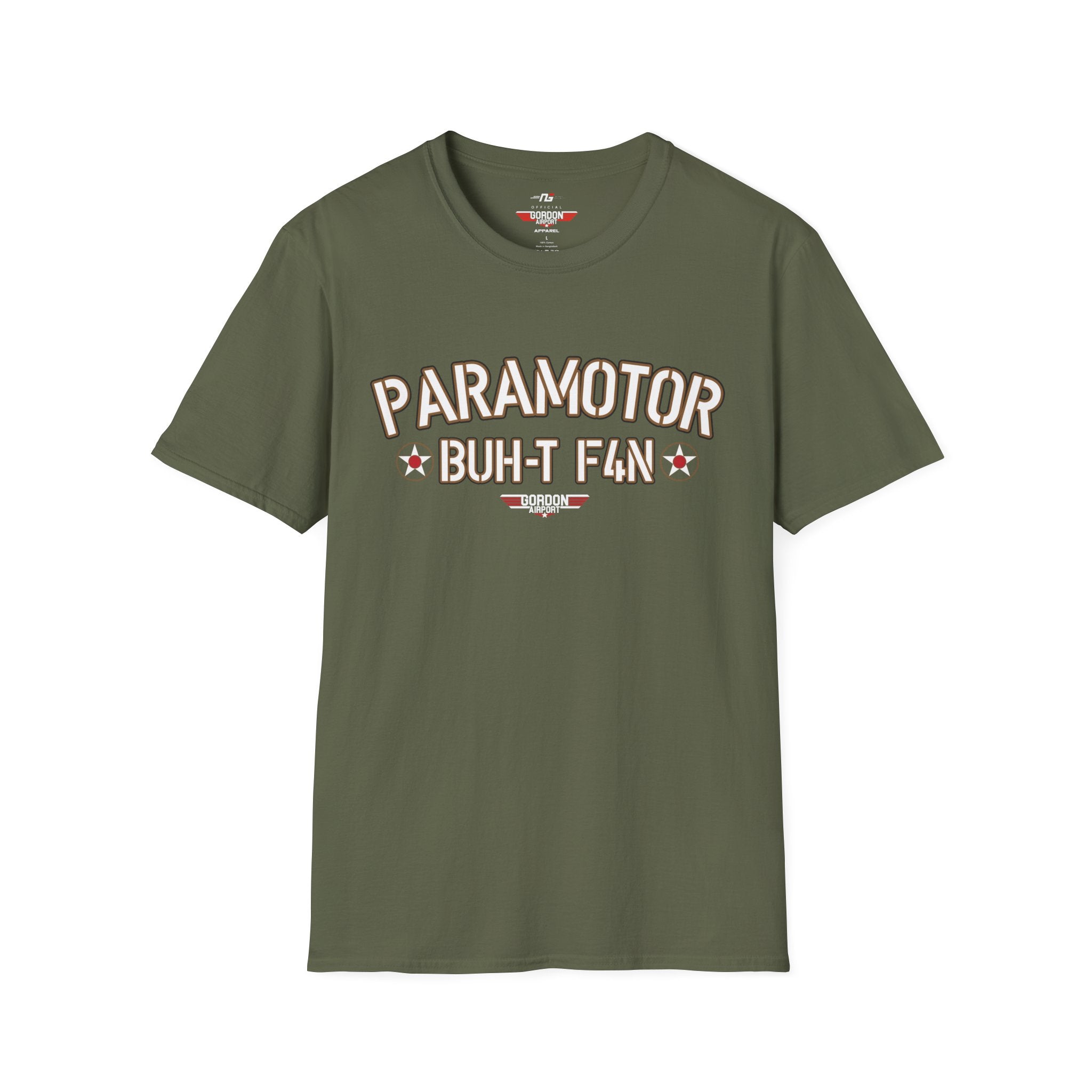 BUH-T F4N (Butt Fan) Paramotor Pilot Softstyle T-Shirt