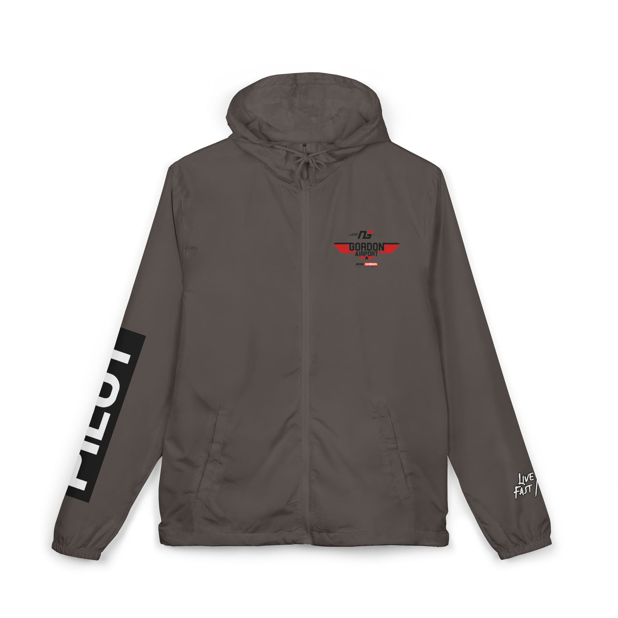 Pilot Windbreaker Jacket — Gordon Airport Lightweight Zip-Up