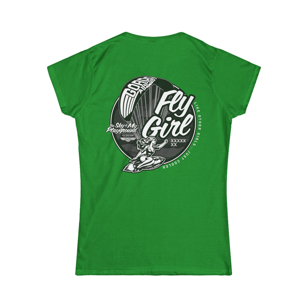 Women's "FLY GIRL" FLY THE FORT Paramotor Soft T-Shirt