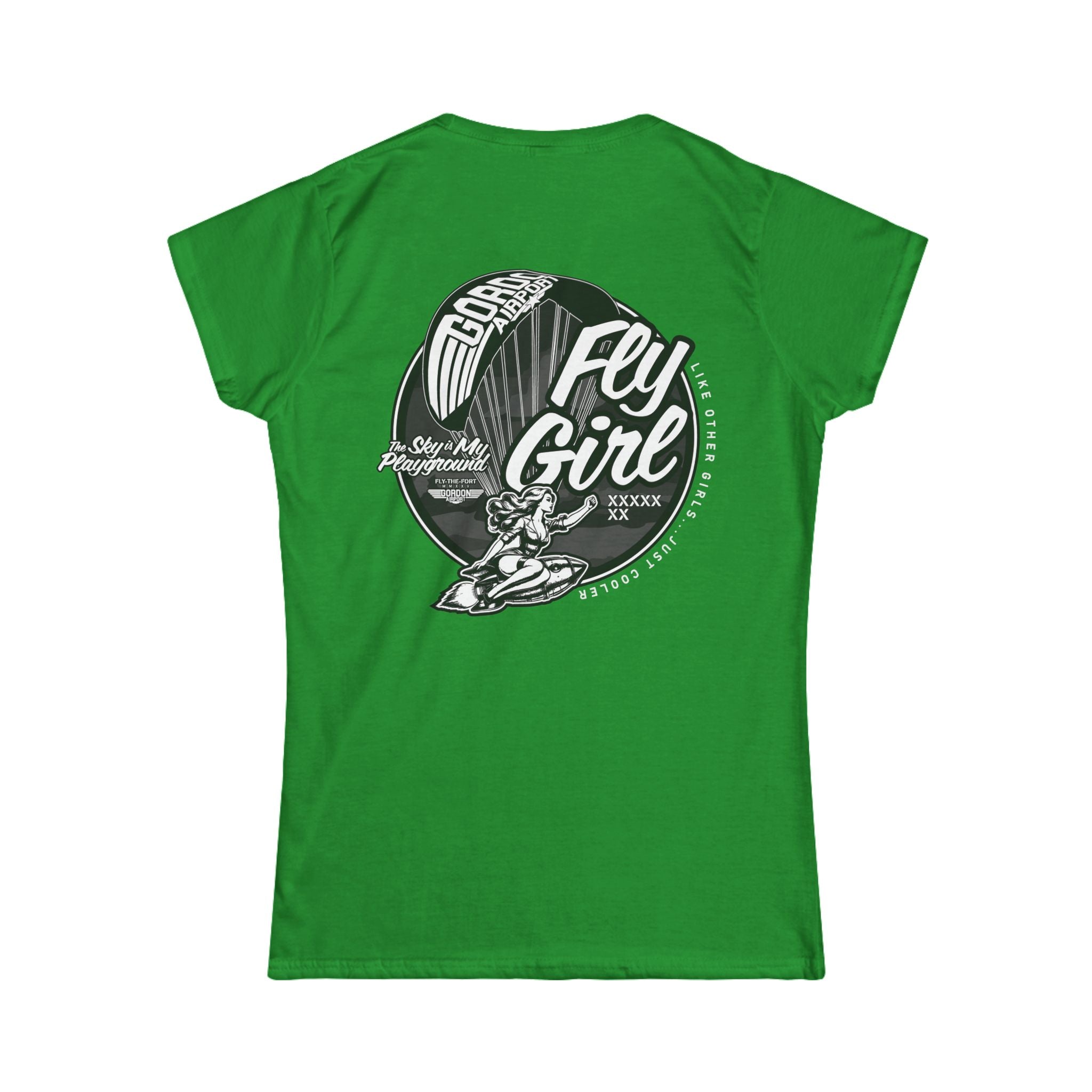 Women's "FLY GIRL" FLY THE FORT Paramotor Soft T-Shirt