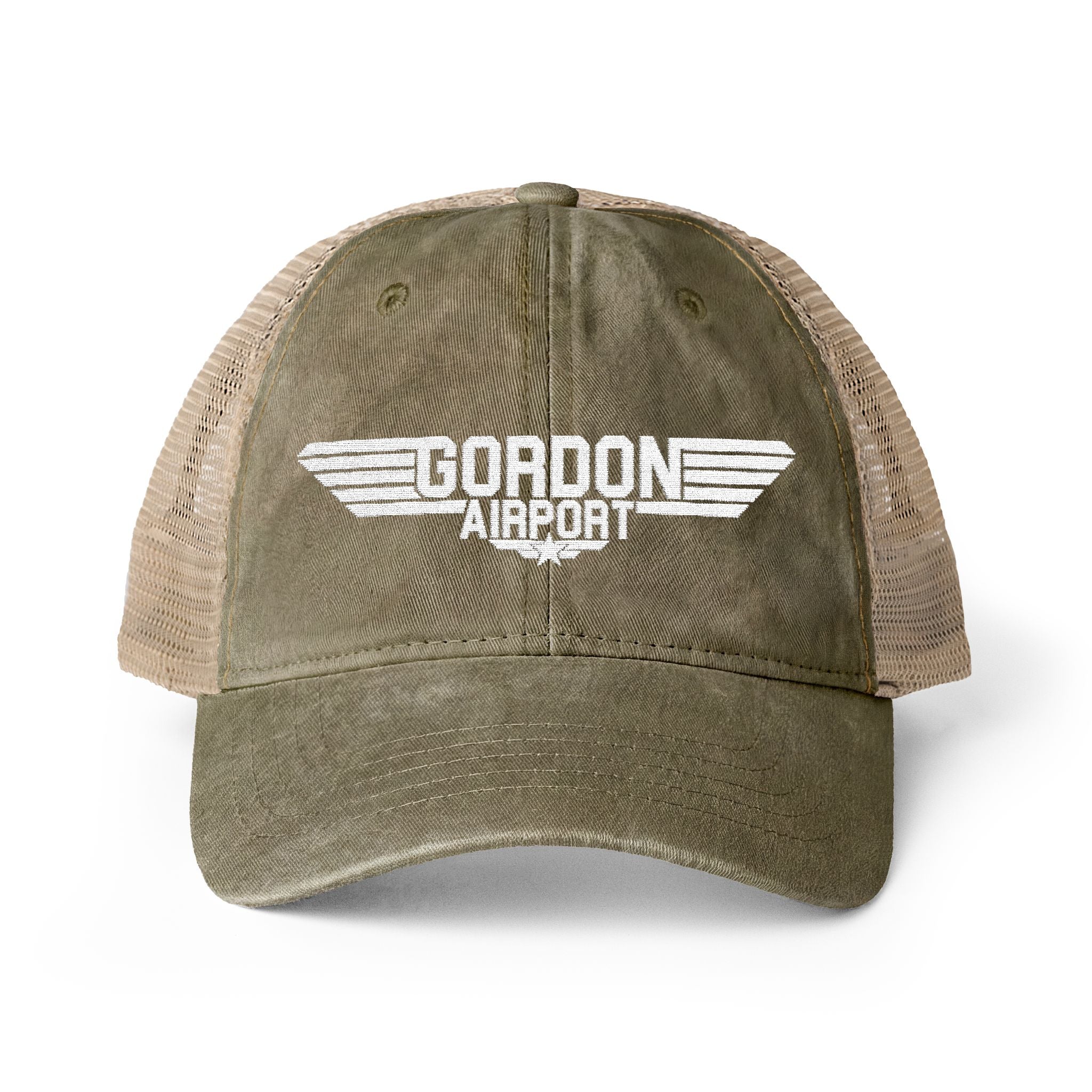 Women's PONY TAIL Gordon Airport Embroidered Hat