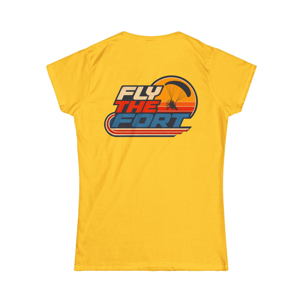 Women's "80s" FLY THE FORT Paramotor Soft T-Shirt