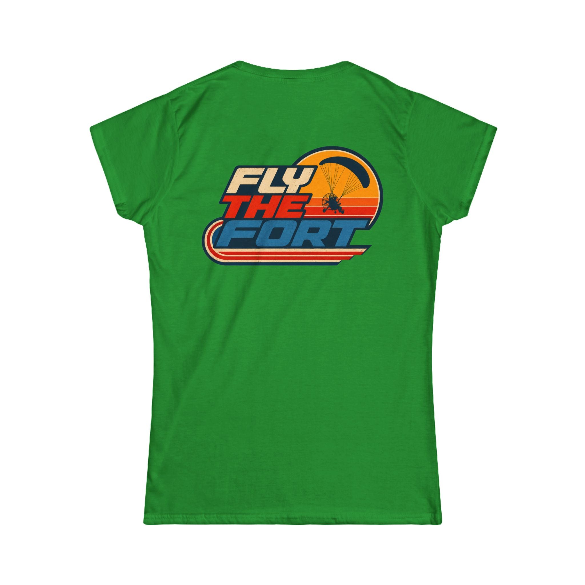 Women's "80s" FLY THE FORT Paramotor Soft T-Shirt