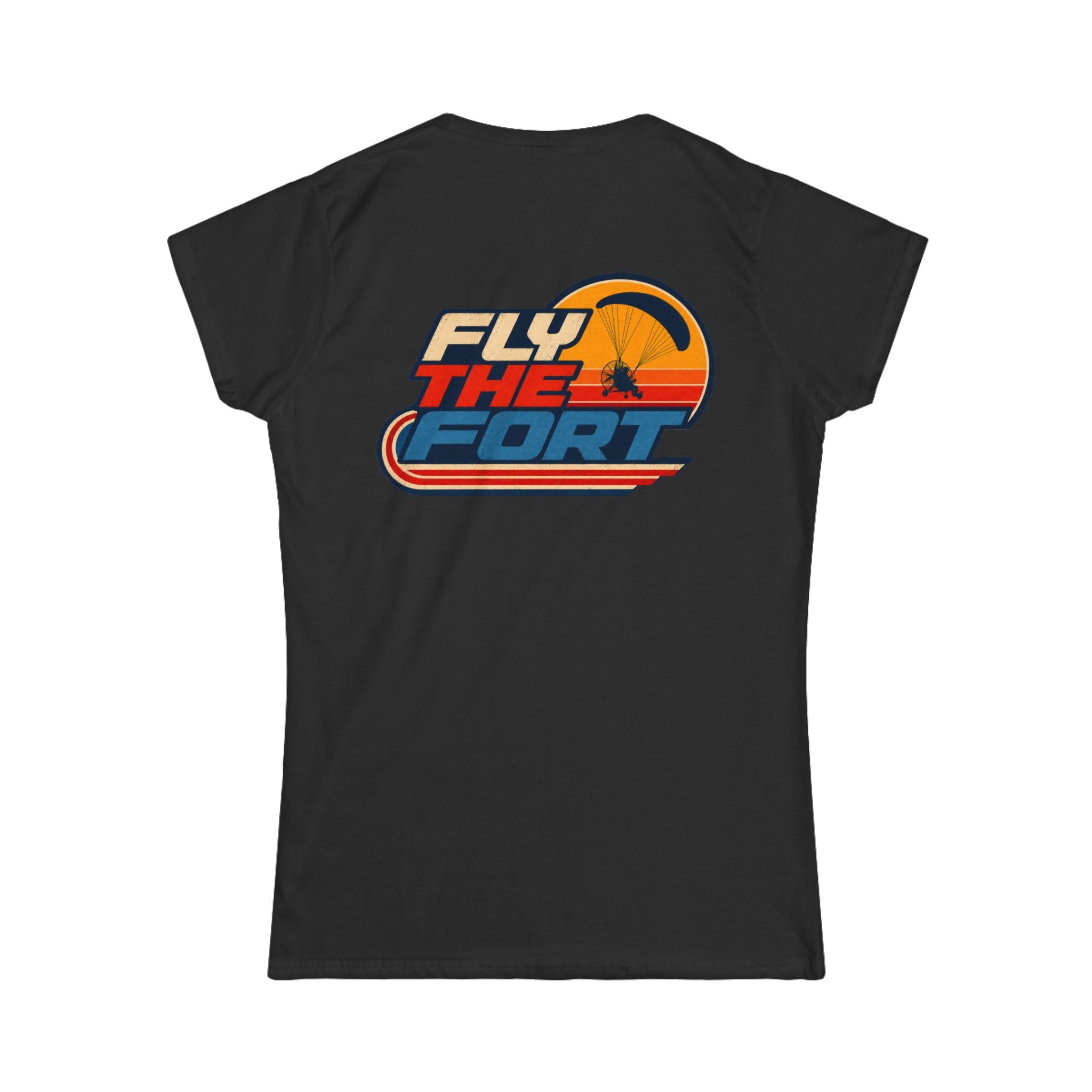 Women's "80s" FLY THE FORT Paramotor Soft T-Shirt