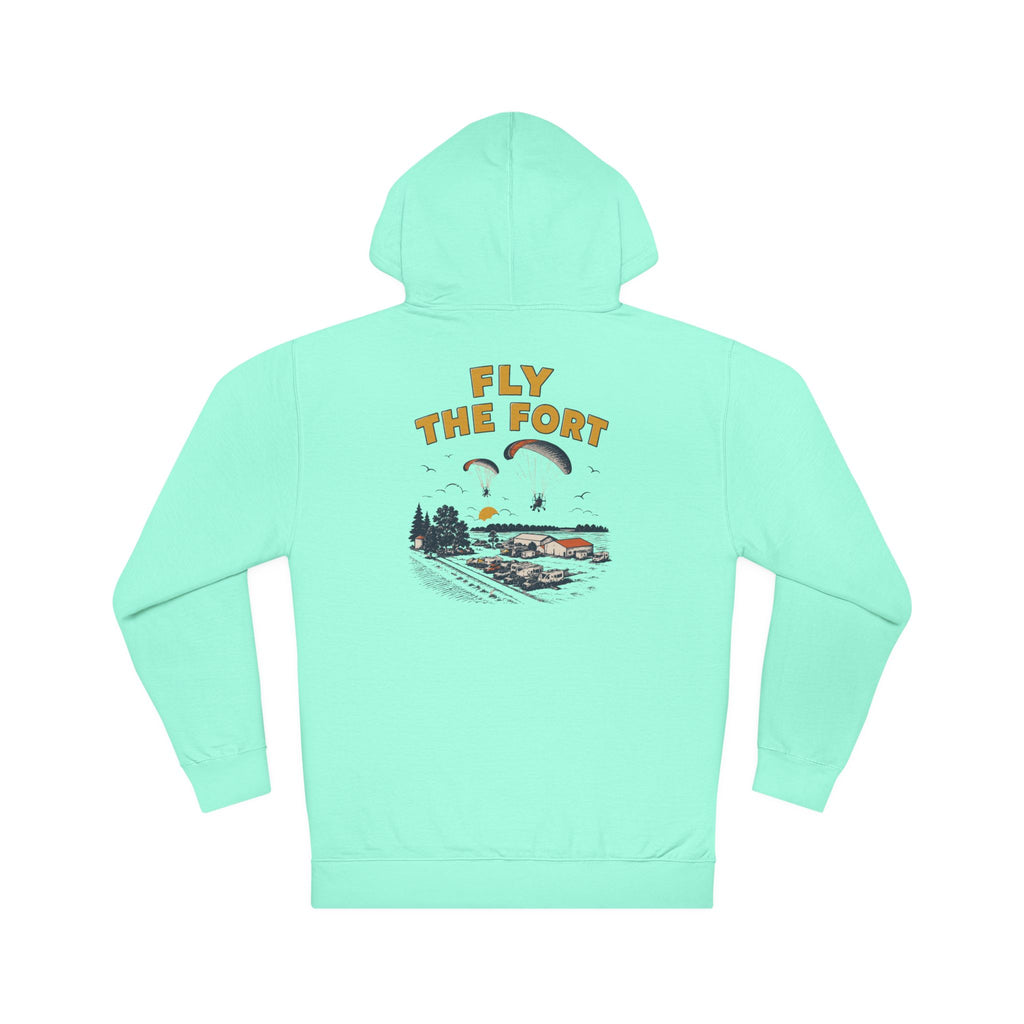 Fly The Fort Hoodie – Paragliding Adventure Pullover