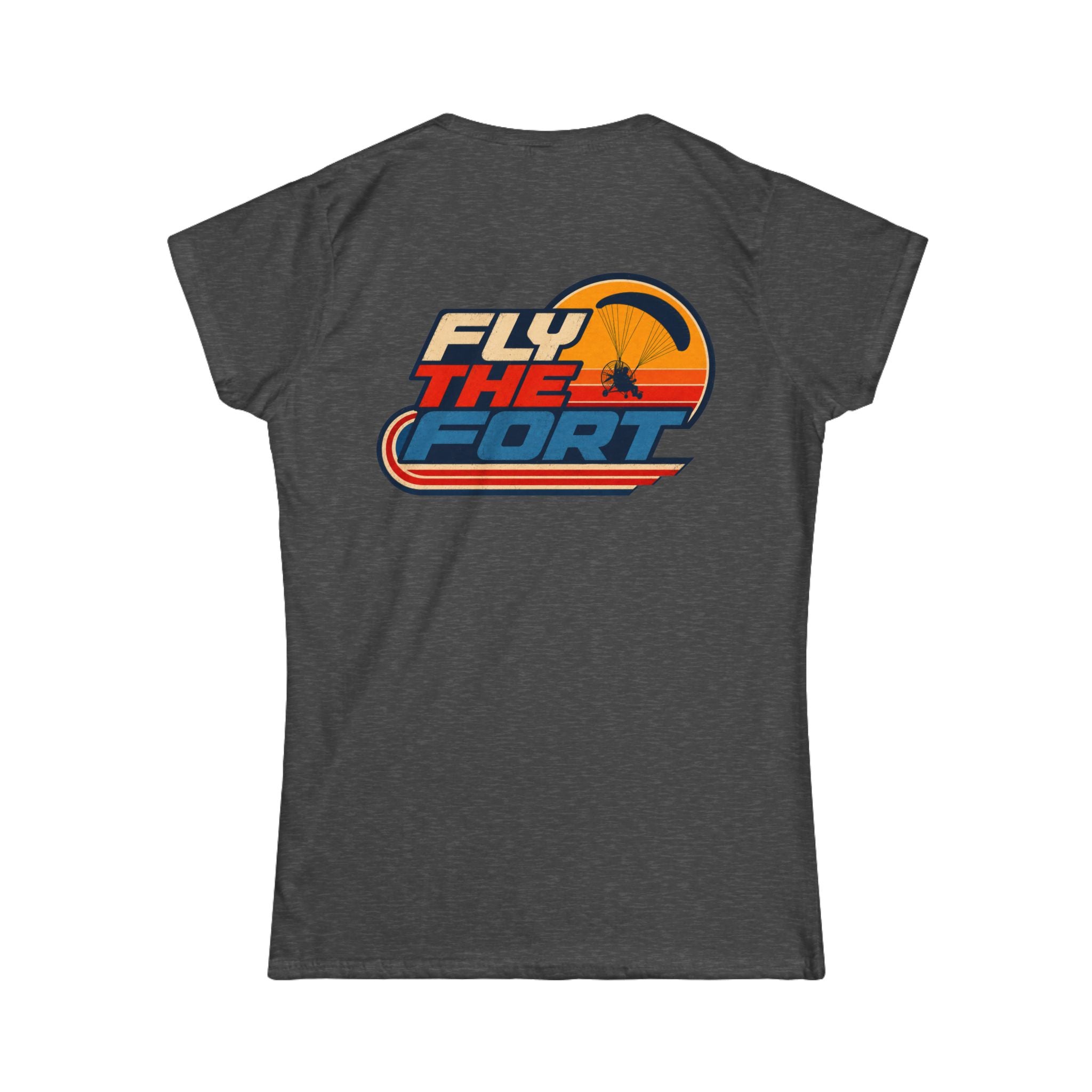 Women's "80s" FLY THE FORT Paramotor Soft T-Shirt