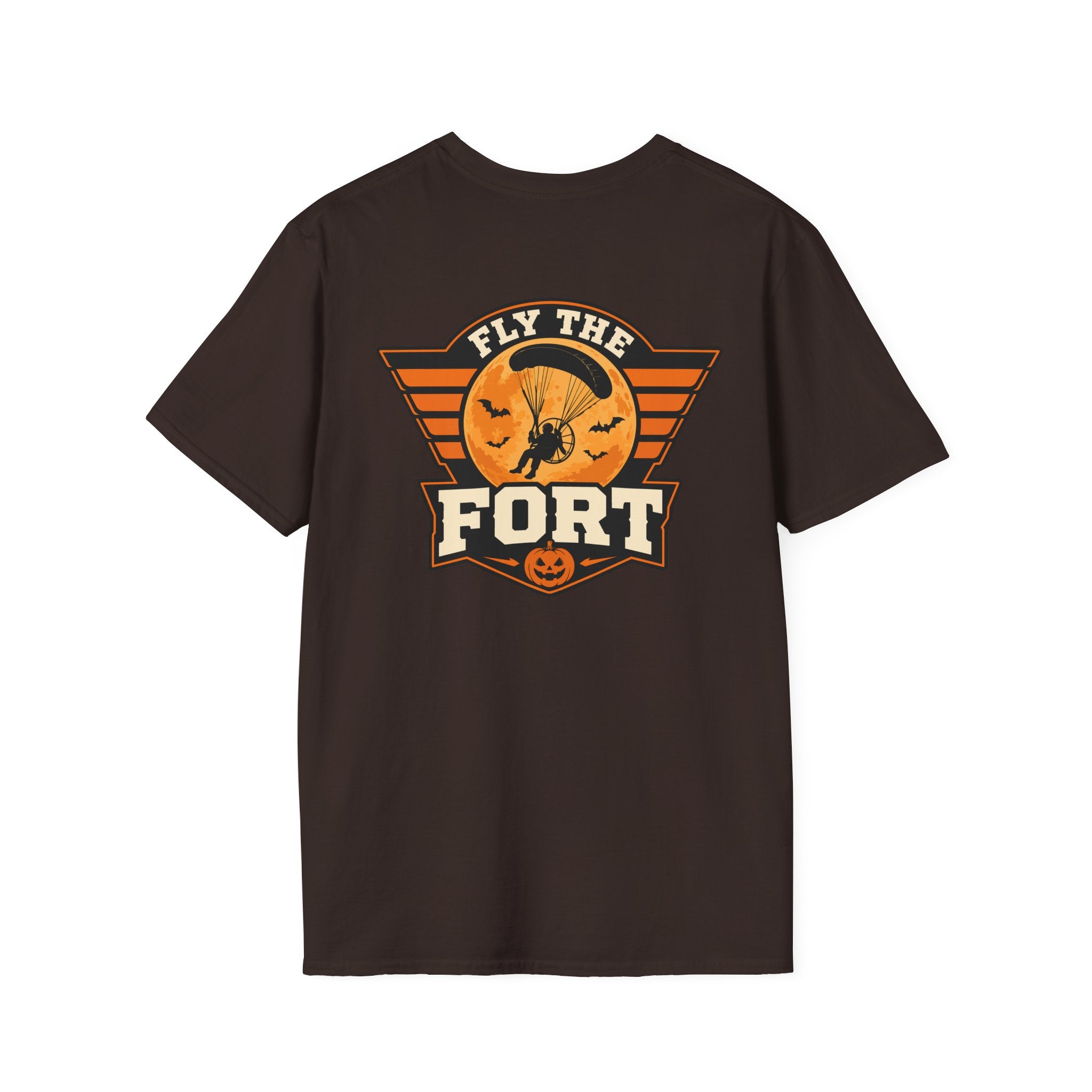 FLY THE FORT Halloween Paramotor Pilot Softstyle T-Shirt