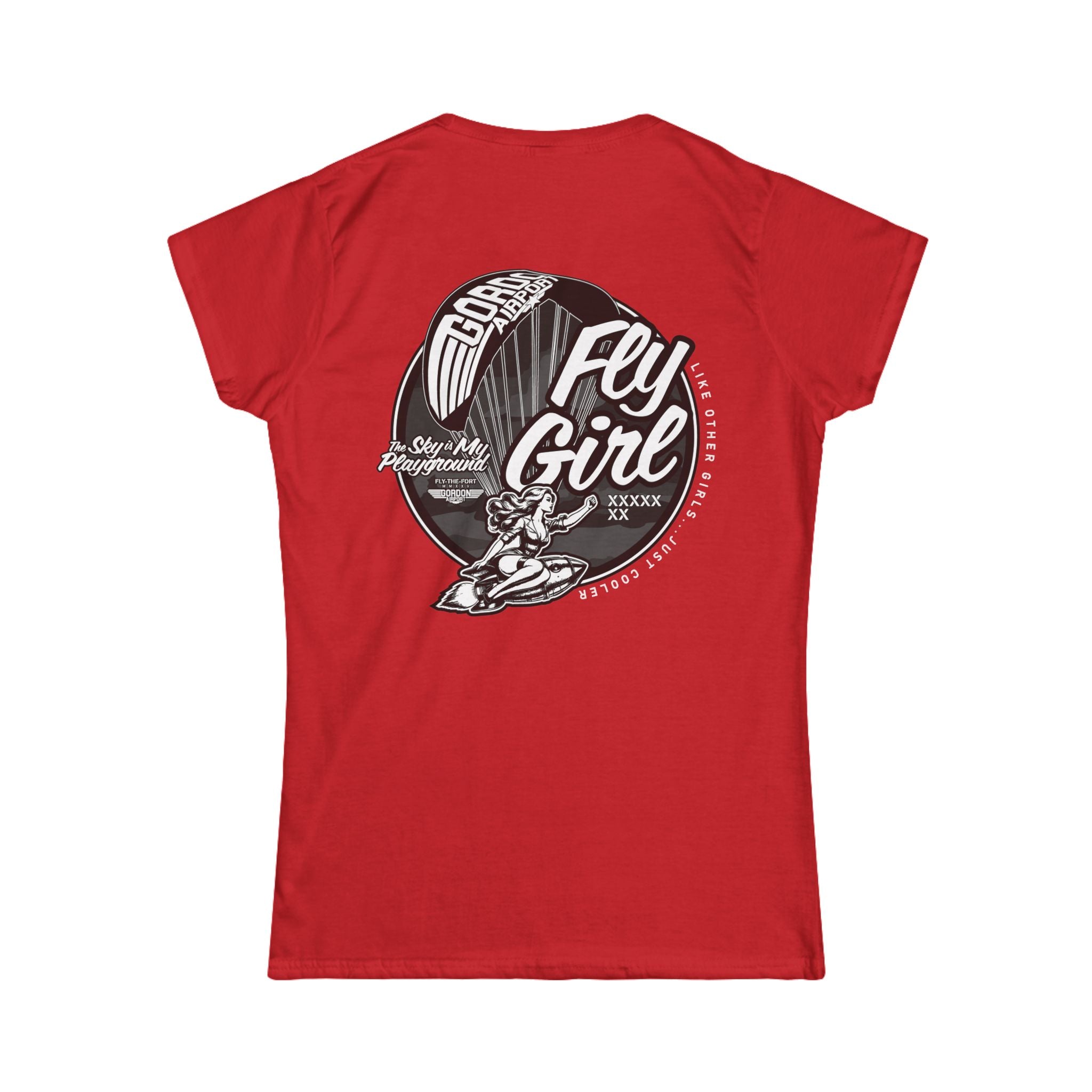Women's "FLY GIRL" FLY THE FORT Paramotor Soft T-Shirt