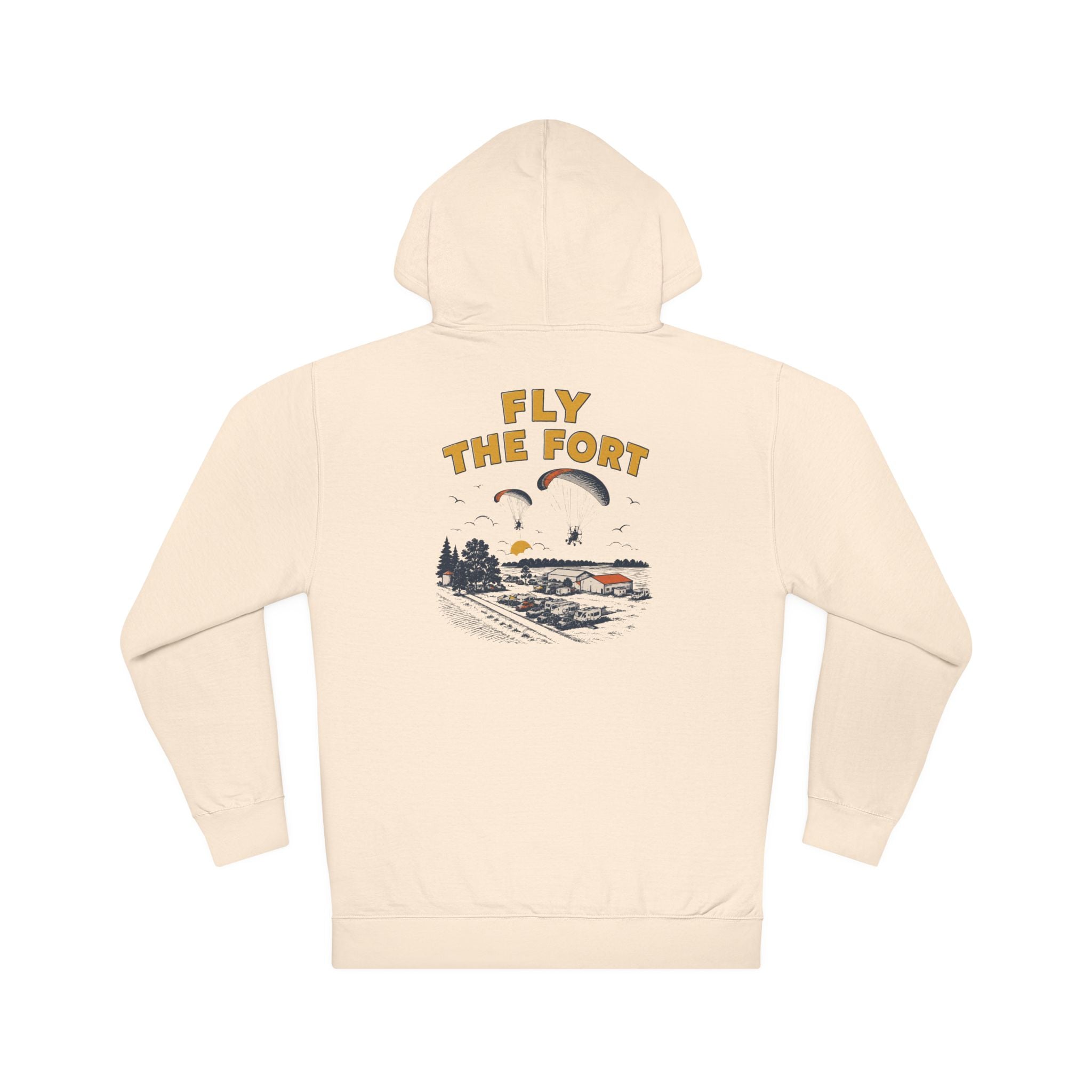 Fly The Fort Hoodie – Paragliding Adventure Pullover