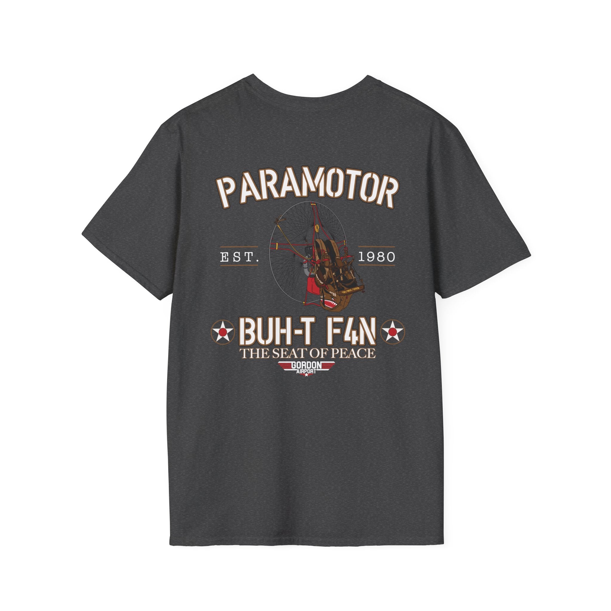 BUH-T F4N (Butt Fan) Paramotor Pilot Softstyle T-Shirt