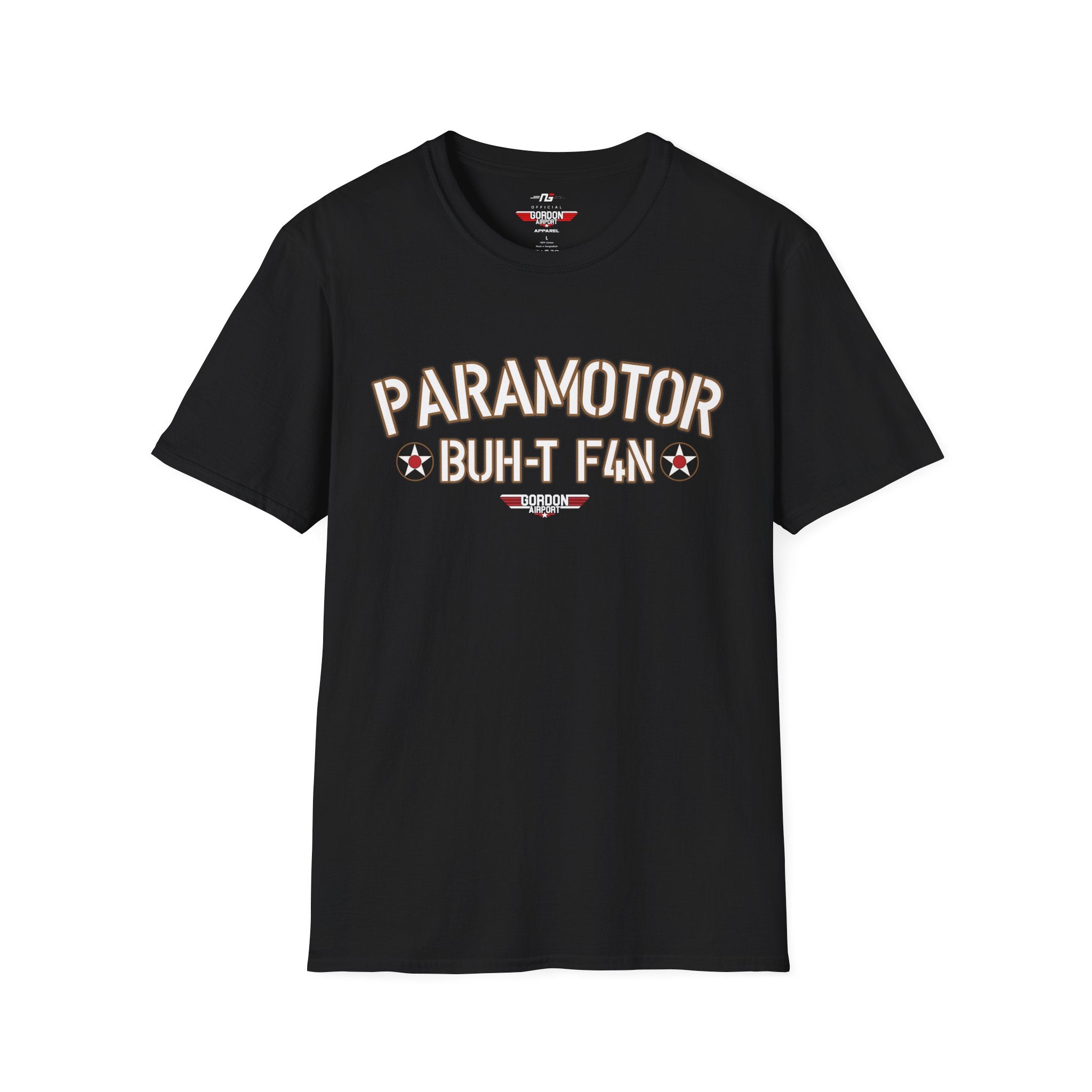 BUH-T F4N (Butt Fan) Paramotor Pilot Softstyle T-Shirt