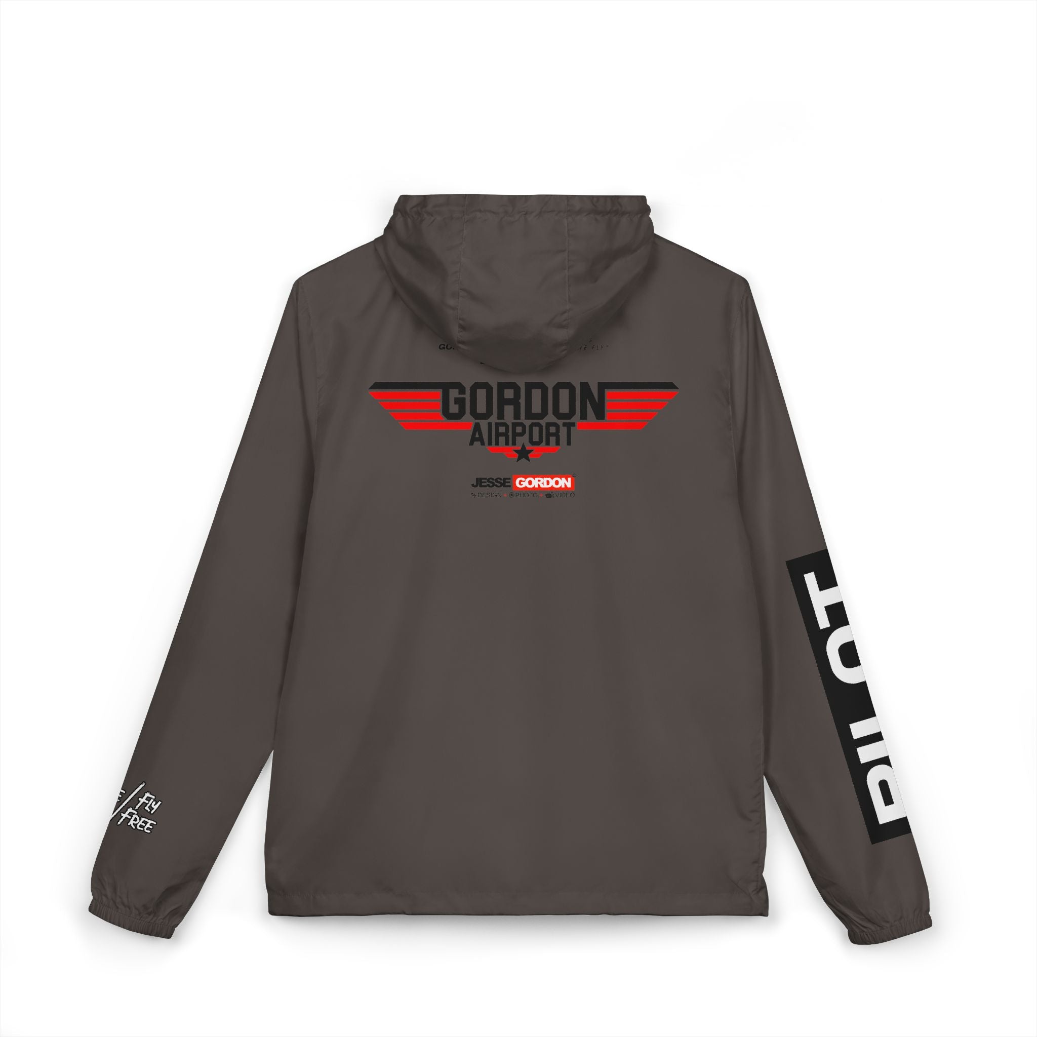 Pilot Windbreaker Jacket — Gordon Airport Lightweight Zip-Up