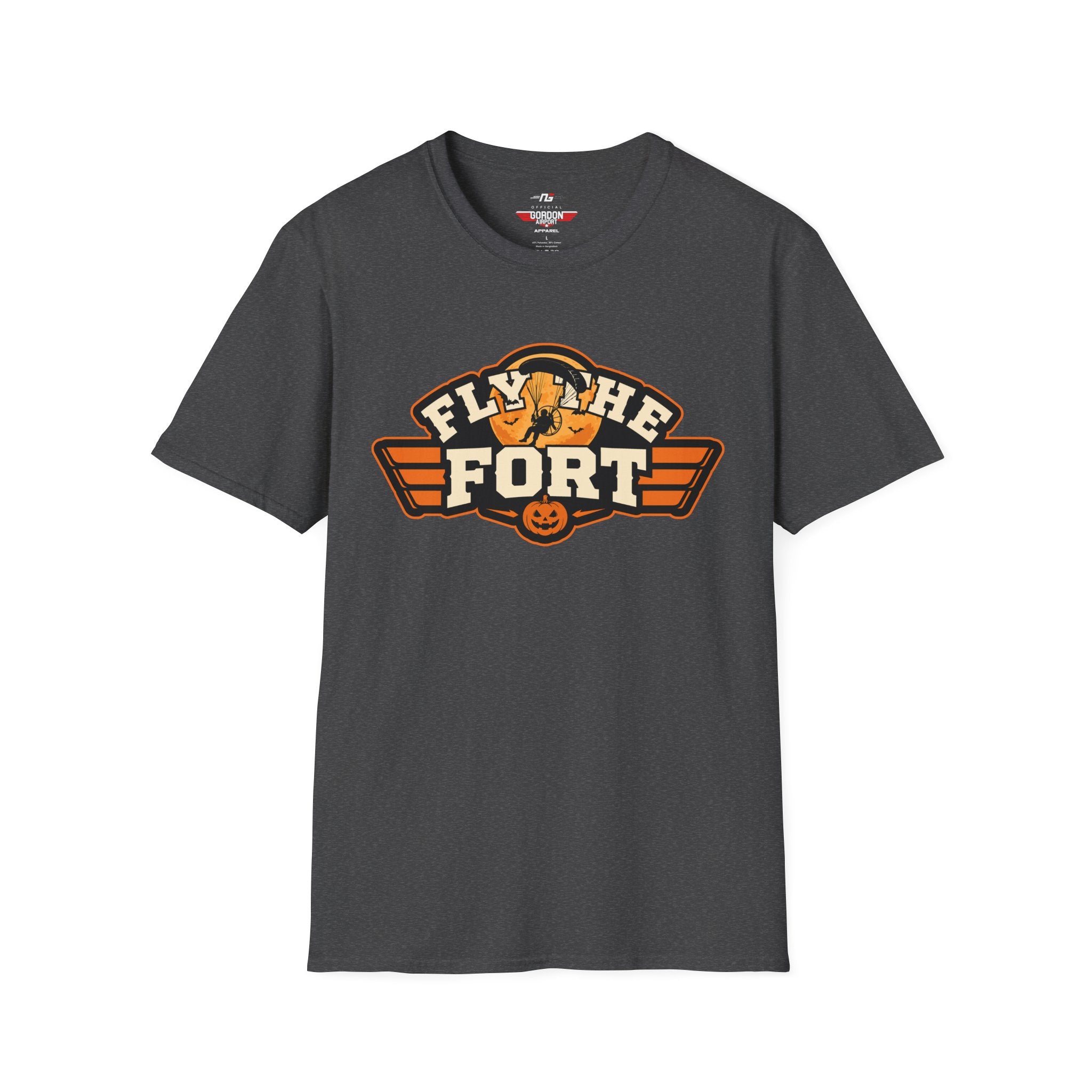FLY THE FORT Halloween Paramotor Pilot Softstyle T-Shirt