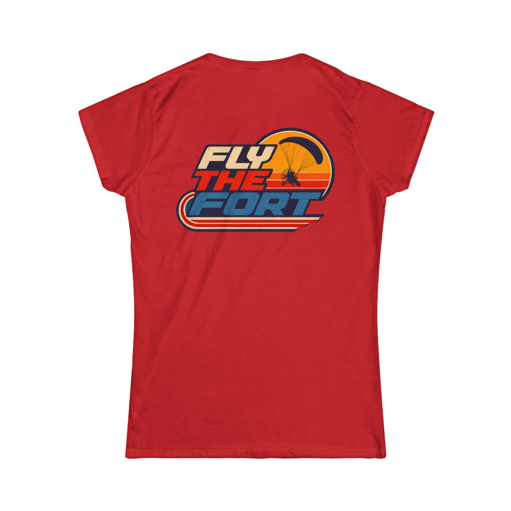 Women's "80s" FLY THE FORT Paramotor Soft T-Shirt