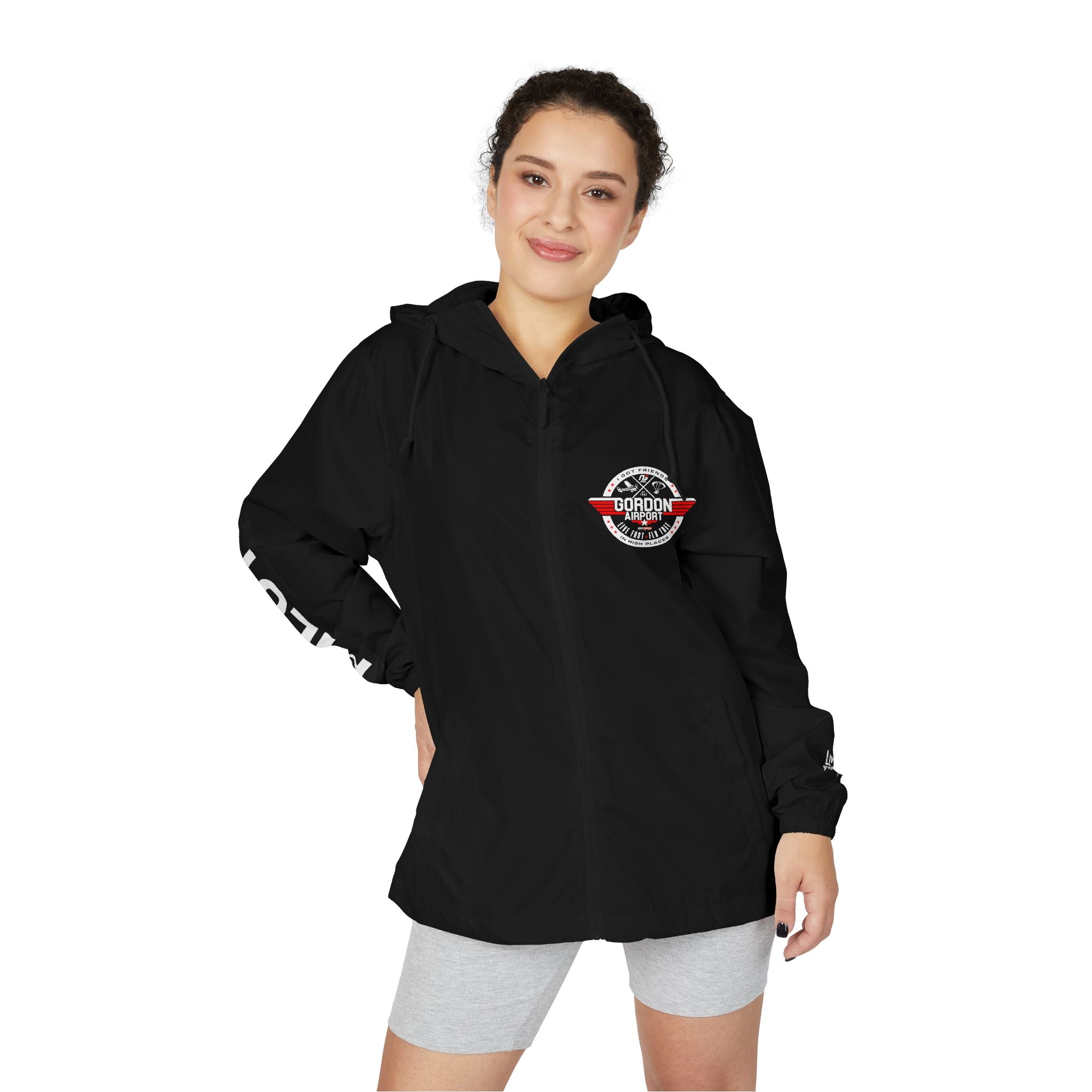 Pilot Windbreaker Jacket — Gordon Airport Lightweight Zip-Up