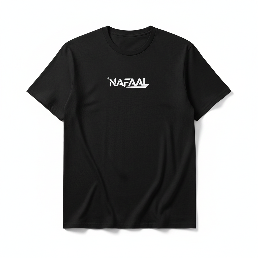 "SUTTLE" BLK x WHT NAFAAL Branded T