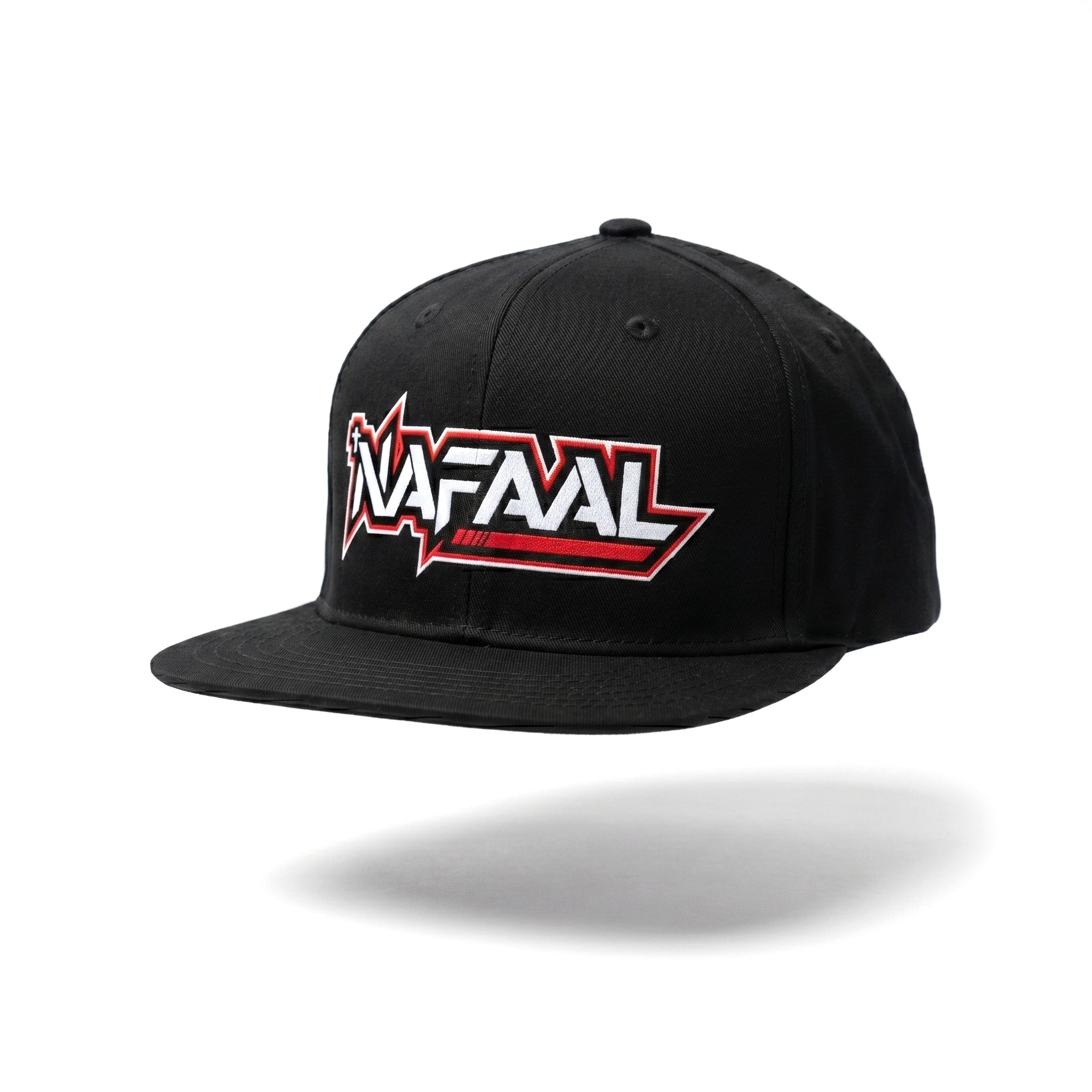 "Badge" TEAM LOGO Black Flatbill // Snapback Hat