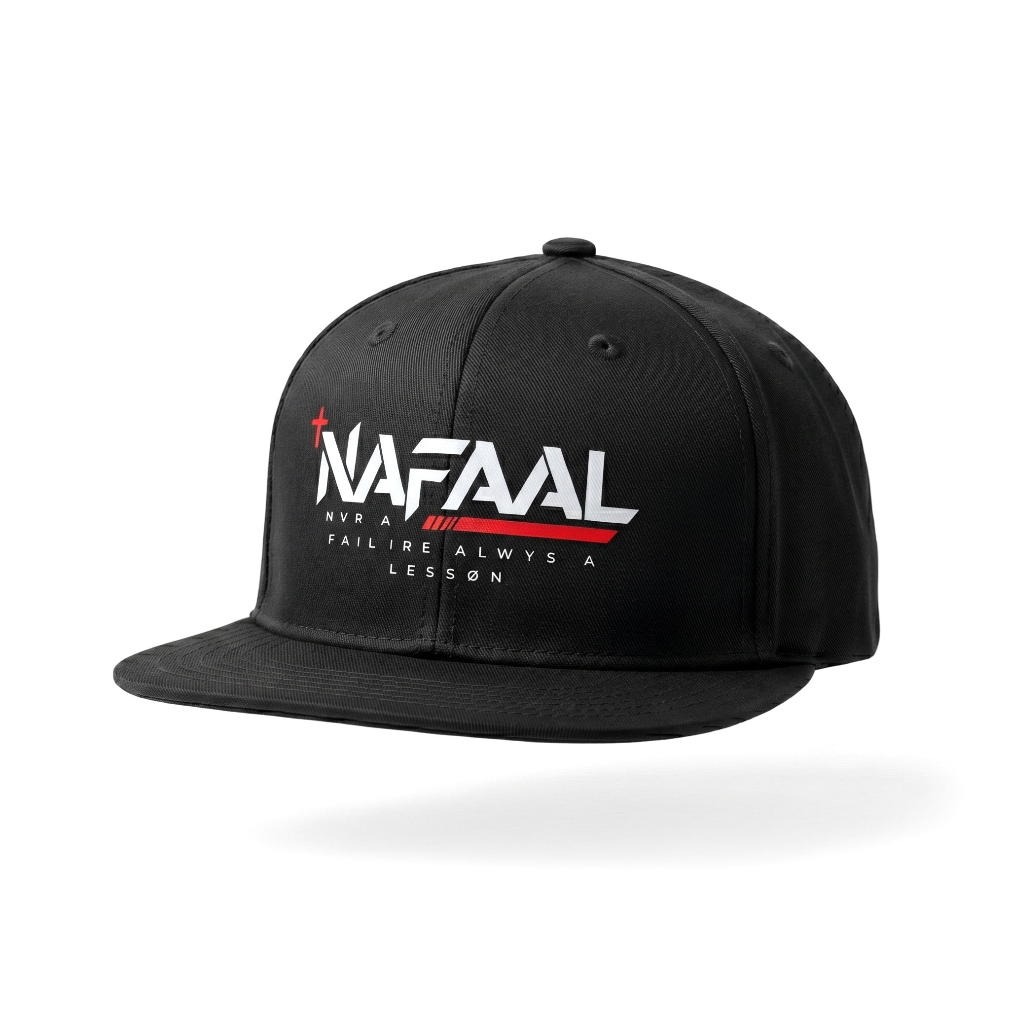"Badge" Black Flatbill // Snapback Hat
