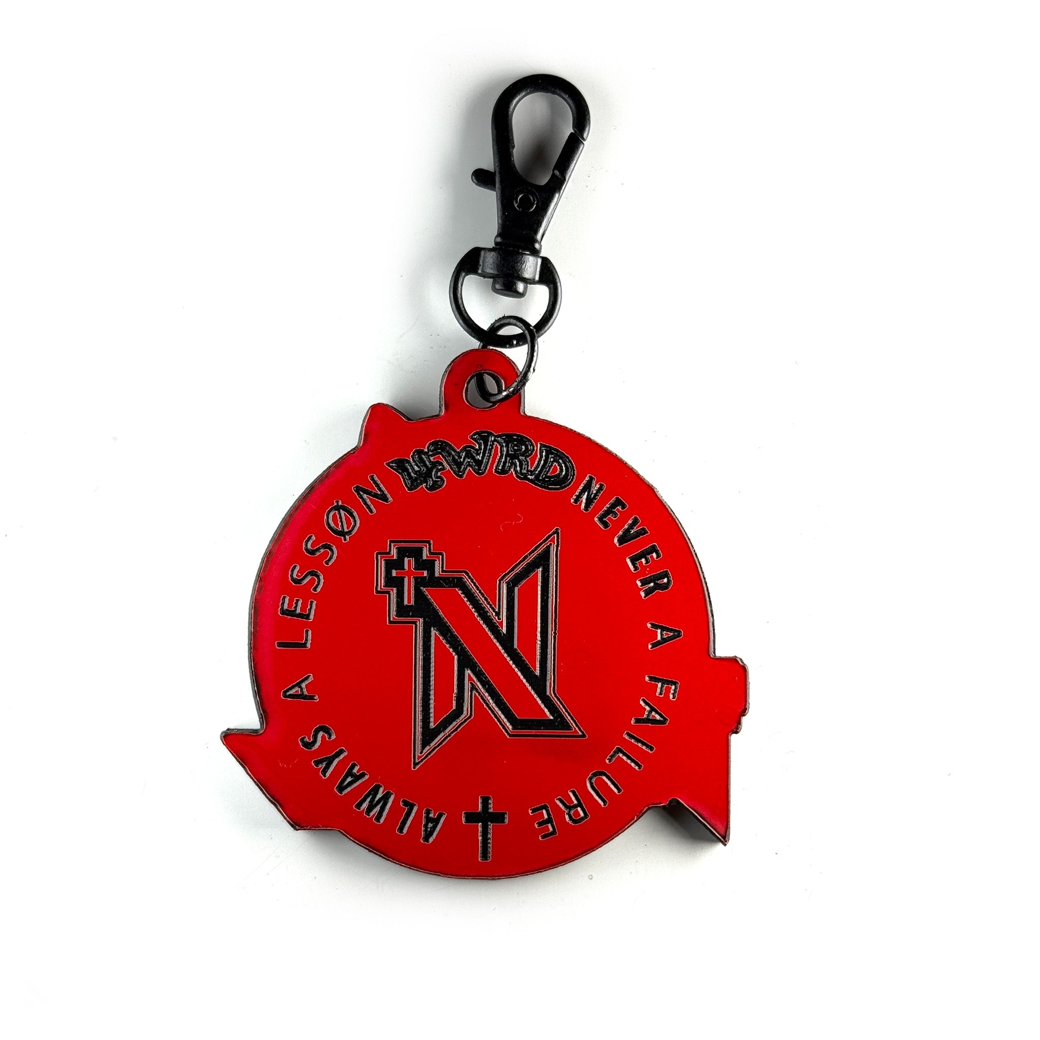 "This Is How I Fight My Battles" NAFAAL Keychain