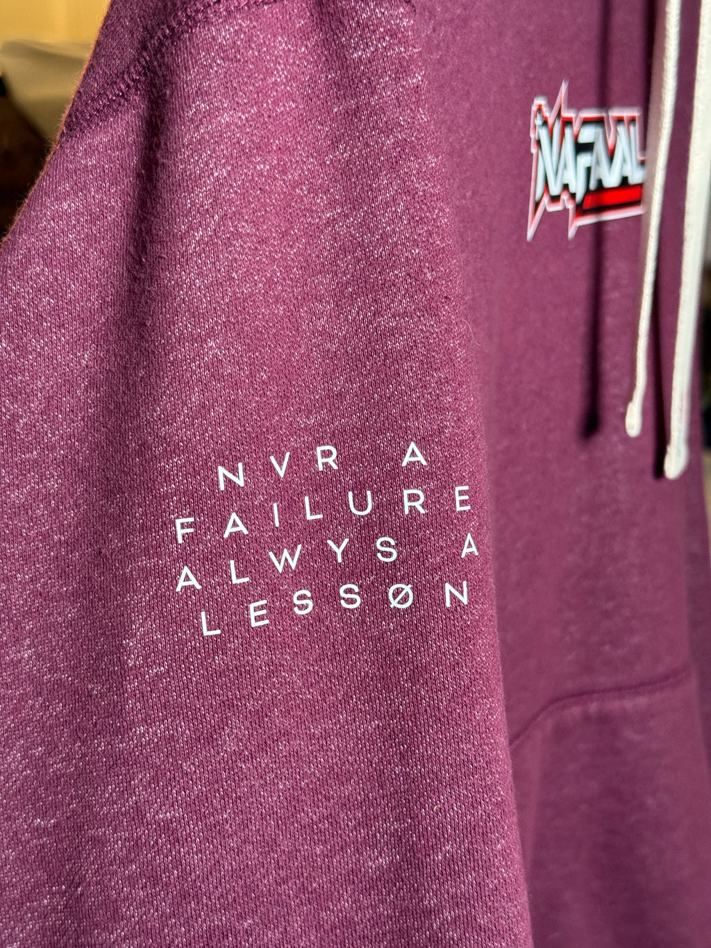 UNISEX "How I Fight My Batters" Purple Hoodie (sz XL)