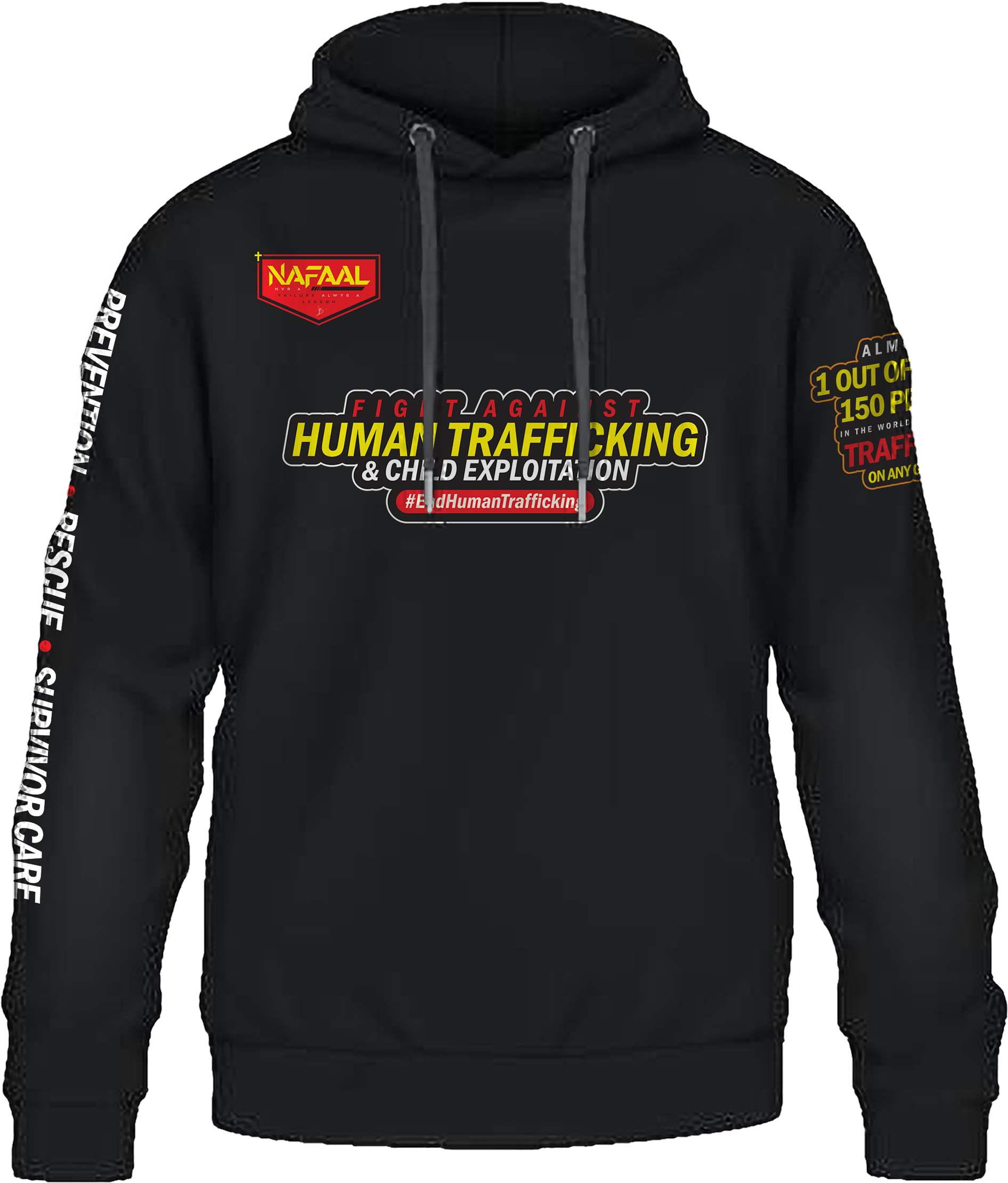 Pre-Order ONLY - "FIGHT AGAINST HUMAN TRAFFICKING Hoodie