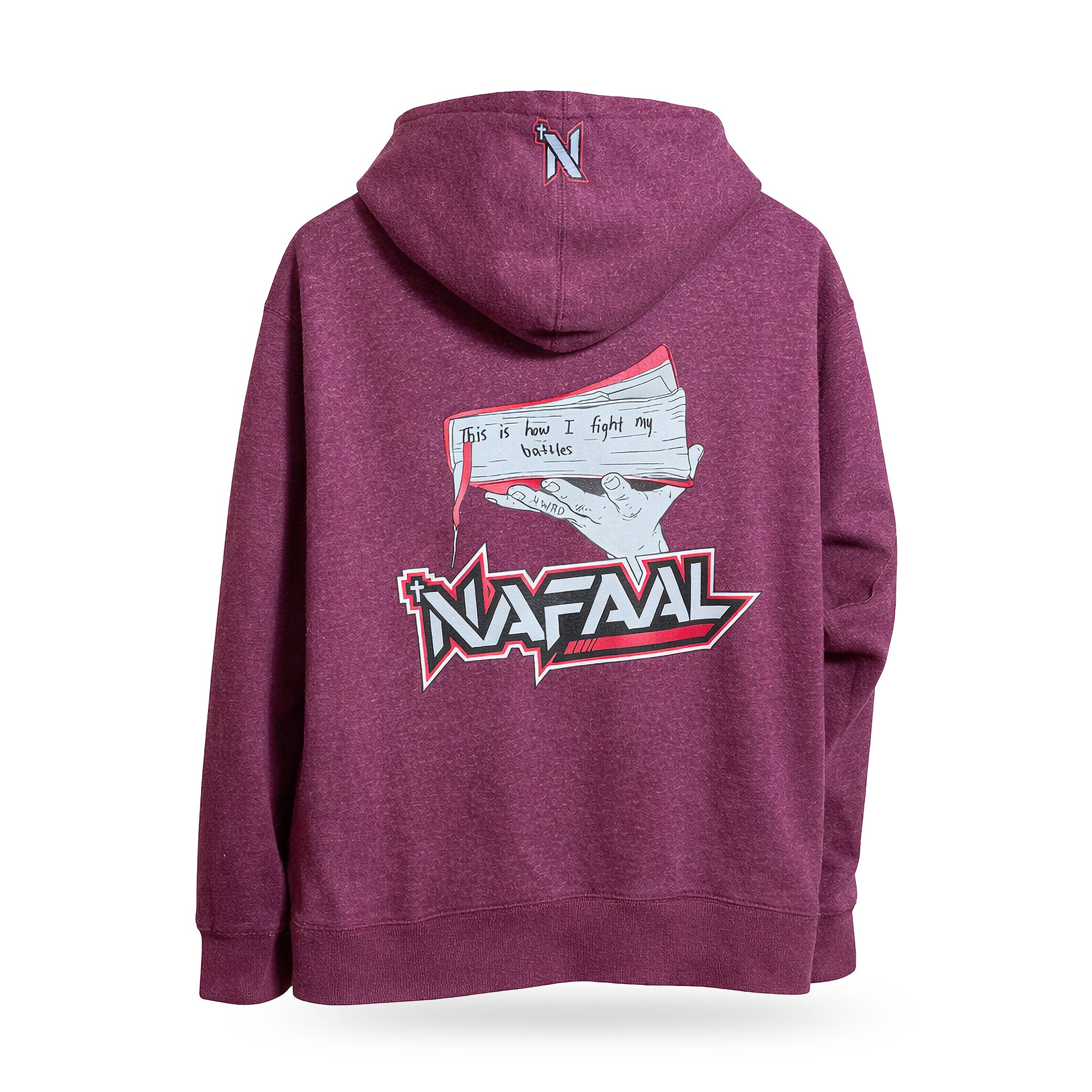 UNISEX "How I Fight My Batters" Purple Hoodie (sz XL)